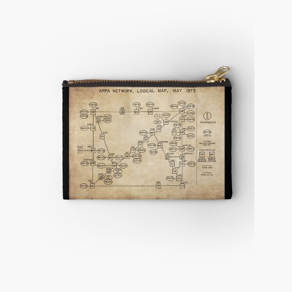 Item preview, ARPA Network Logical Map May 1973 ARPANET Map of the Internet designed and sold by Nerd Shizzle.