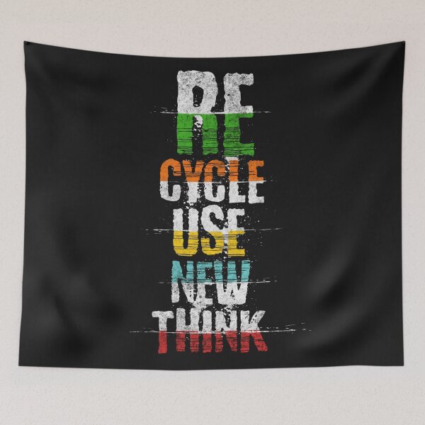 Item preview, Recycle reuse renew rethink colors splash designed and sold by somi3art.
