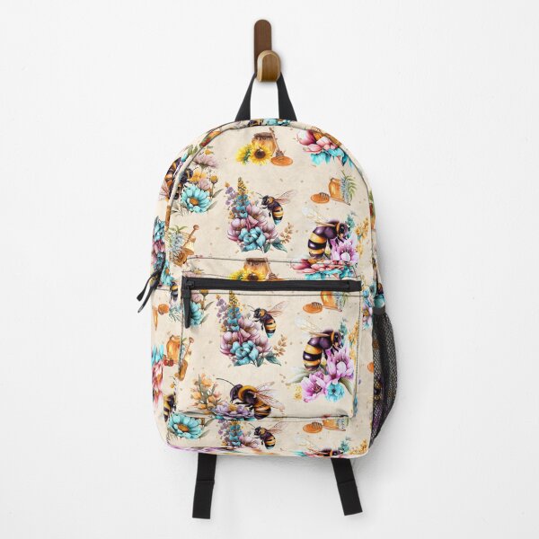 Artikelvorschau, Vintage Bees Pattern beige background entworfen und verkauft von PositiveIdeas.