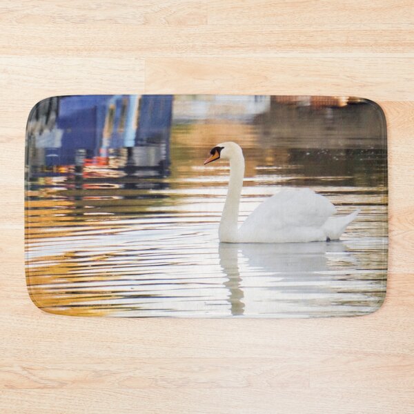 Item preview, Swan on Kennet & Avon Canal designed and sold by Rowena Ko.