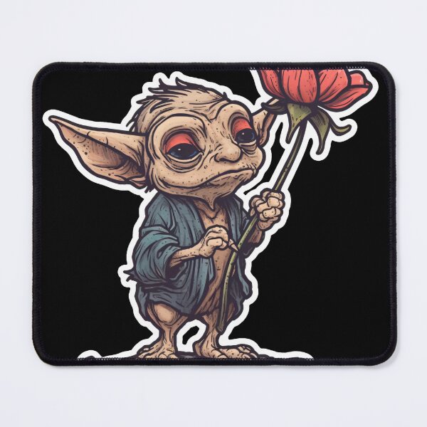 Item preview, Shy Goblin Sticker with Flower Design designed and sold by Juuskus.