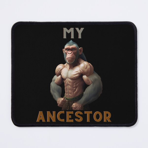 Item preview, My Ancestor Monkey Bodybuilder designed and sold by michallaga.