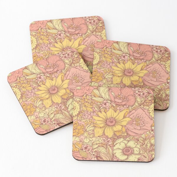 Item preview, Yellow & Pink Vintage Floral Pattern 3 designed and sold by LTAdesigns.