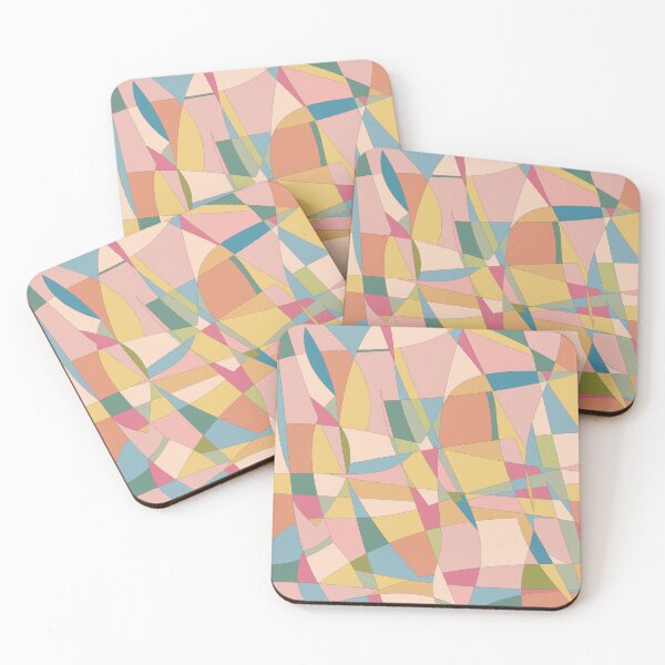 Item preview, Abstract Lines & Shapes in Dusty Pastels designed and sold by aranmade.
