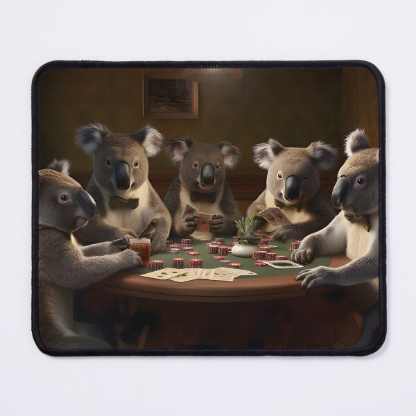 Artikelvorschau, Koalas, die Schürhaken spielen entworfen und verkauft von FantasyForgeArt.