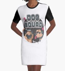 DOG SQUAD - Cool Funny Dogs Shirt Design Graphic T-Shirt Dress