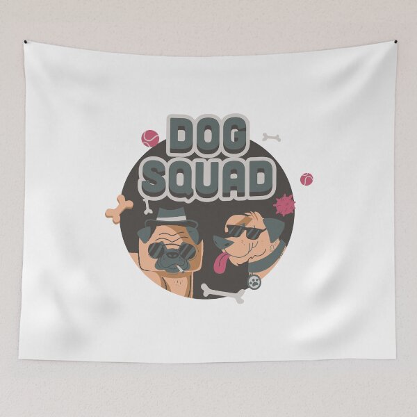 Item preview, DOG SQUAD - Cool Funny Dogs Shirt Design designed and sold by Super3.