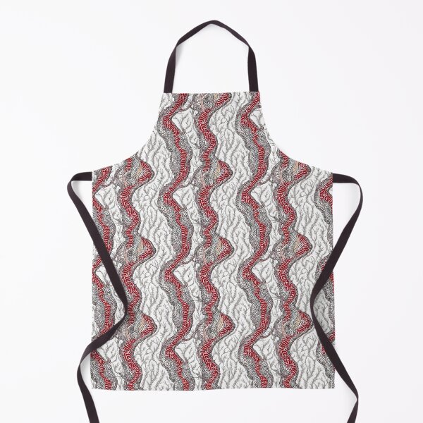 Item preview, Organic retro white and red nature pattern designed and sold by SJG-digital.