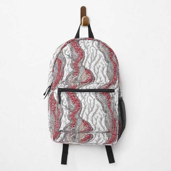 Item preview, Organic retro white and red nature pattern designed and sold by SJG-digital.
