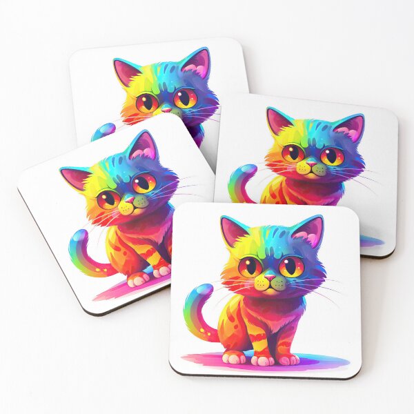 Item preview, Cute Rainbow Cat designed and sold by CraftyCaverns.