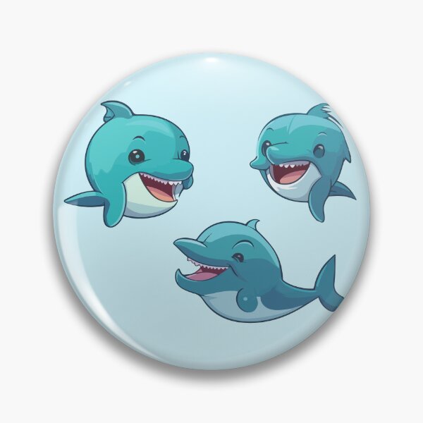Item preview, Cute Dolphins Stickers Pack designed and sold by StickerWorlds.