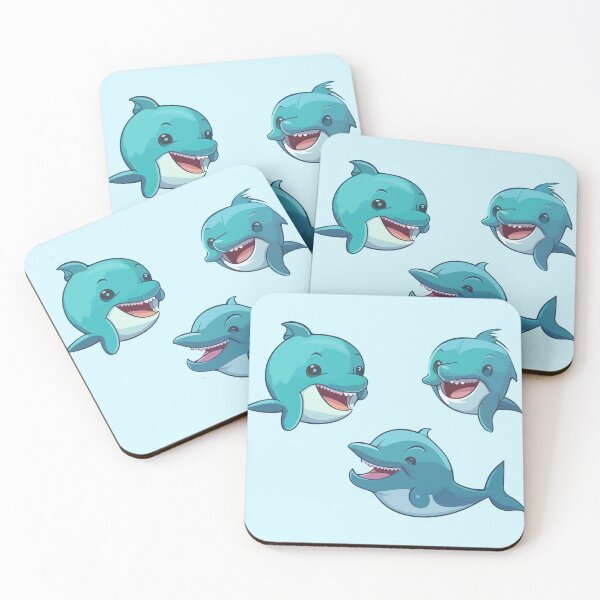 Item preview, Cute Dolphins Stickers Pack designed and sold by StickerWorlds.