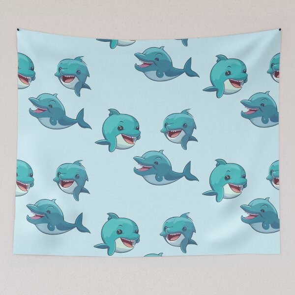 Item preview, Cute Dolphins Stickers Pack designed and sold by StickerWorlds.