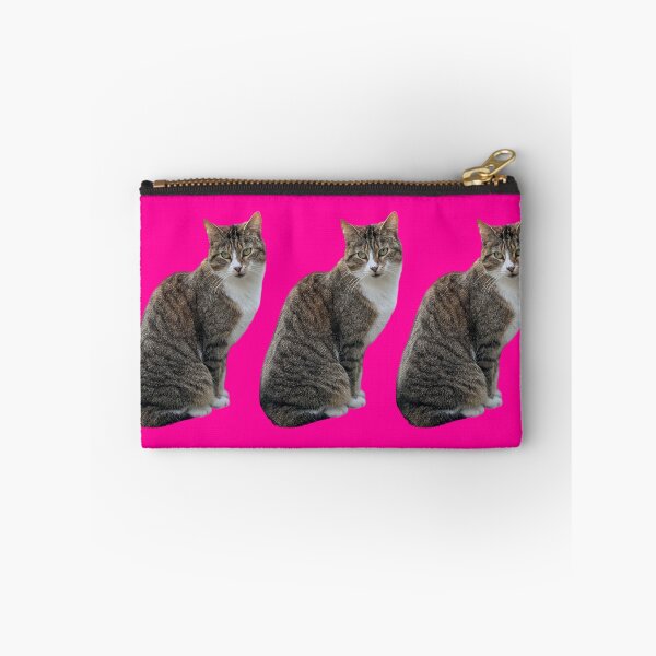 Item preview, tabby 3 times side by side with background in pink designed and sold by Binas-gallery.