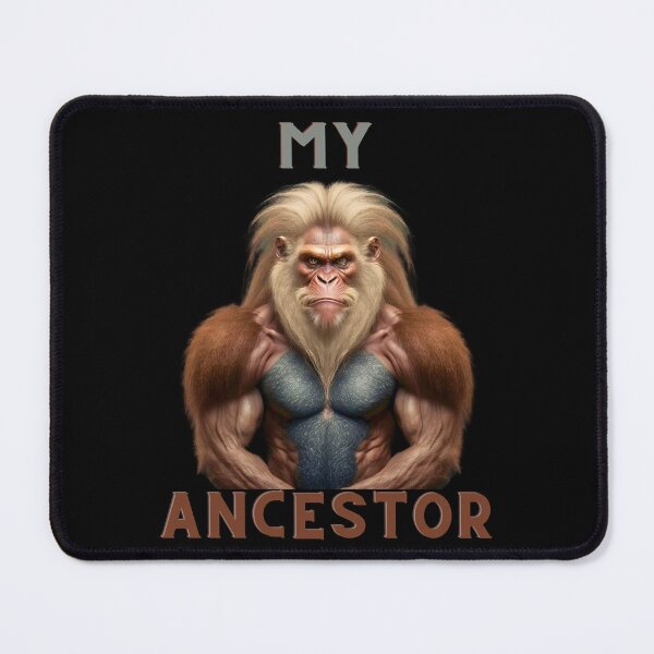Item preview, My Ancestor Monkey Bodybuilder designed and sold by michallaga.