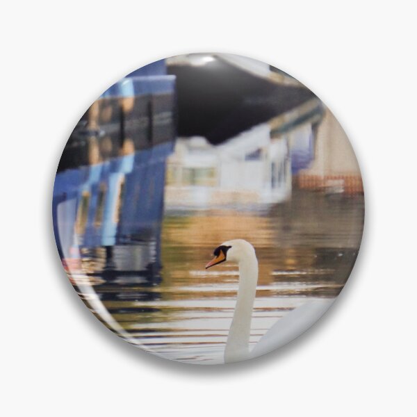 Item preview, Swan on Kennet & Avon Canal designed and sold by Rowena Ko.