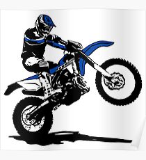 Enduro Offroad Biker Poster