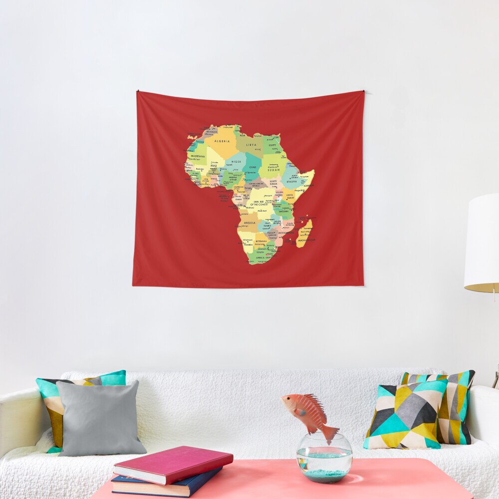 "Map of Africa" Tapestry by richdelux  Redbubble