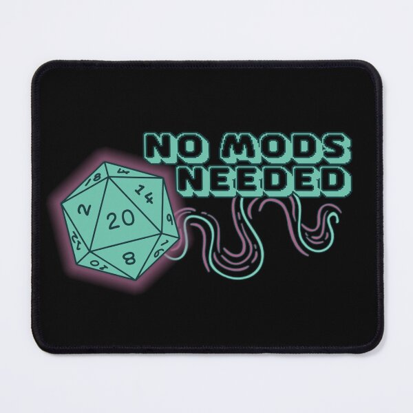 Item preview, "No Mods Needed" D&D D20 Sticker designed and sold by kpvart.