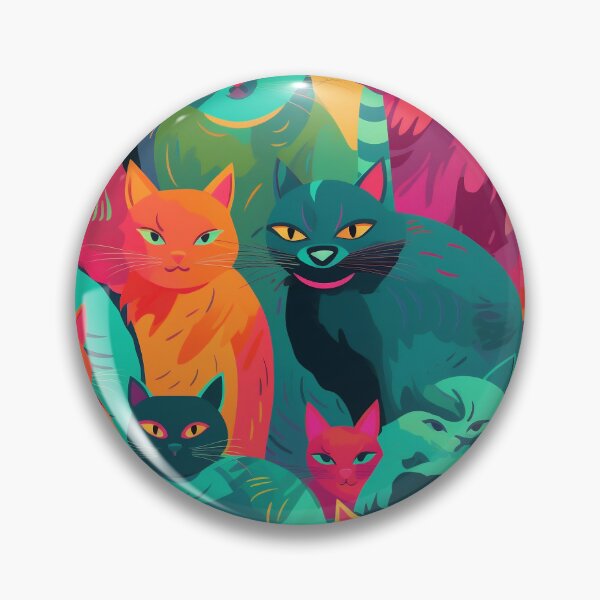 Aperçu de l'œuvre Le motif du club chat miaw créée et vendue par TheInspiredAI.
