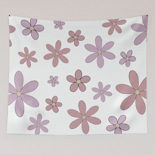 Item preview, Large Pink & Purple Florals  designed and sold by artbychloetunni.