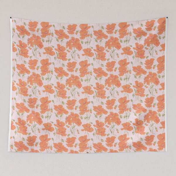 Artikelvorschau, Ziemlich orangefarbene Mohnblumen entworfen und verkauft von HappyLifeCreate.