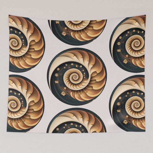 Item preview, Golden Ratio Sacred Fibonacci Spiral Essential T-Shirt designed and sold by tonyram4219.