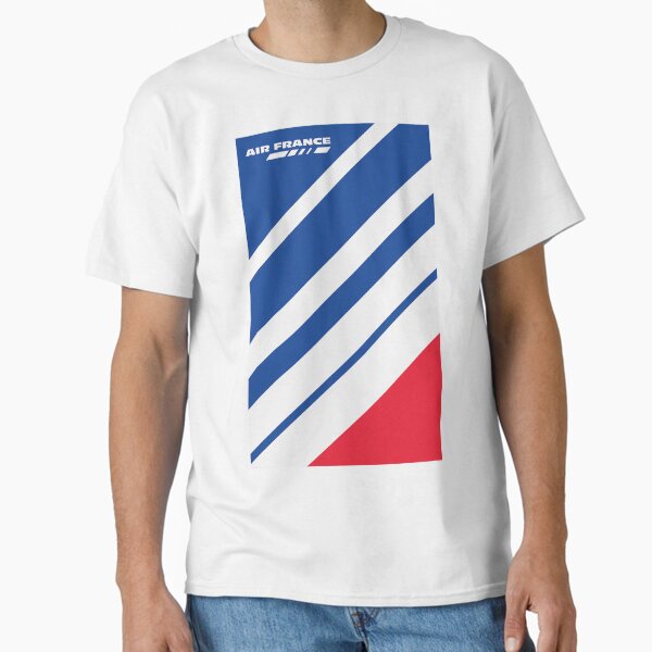 Vista previa del artículo con la obra «Librea de aviones de Air France abstraída», diseñado y vendido por flyhighaviator.