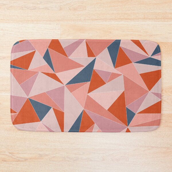 Item preview, Fractal Triangles in Bubble Gum Pink & Sapphire Blue designed and sold by aranmade.