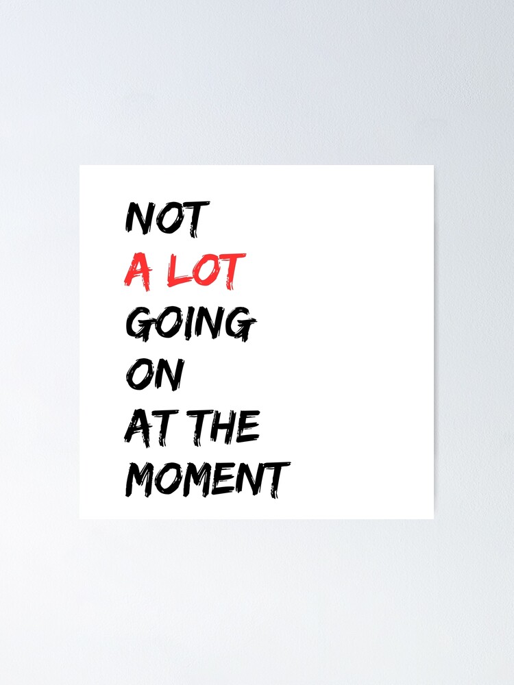 Vintage Not A Lot Going On At The Moment Tshirt Vintage Not A Lot Going On At The Moment Tshirt