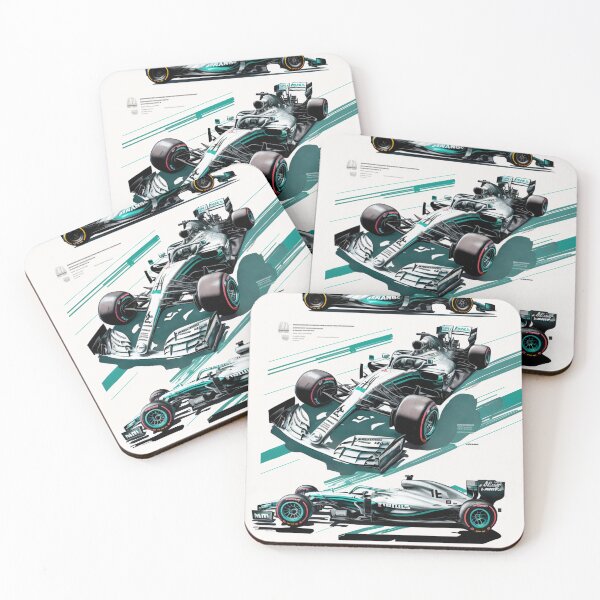 Item preview, Lewis Hamilton 2019 Mercedes W10 F1 Watercolour Painting Print      designed and sold by PicTechNowArt.