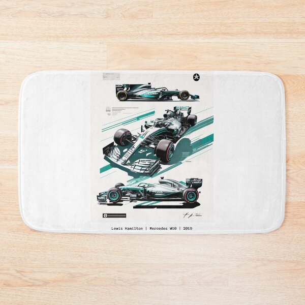 Item preview, Lewis Hamilton 2019 Mercedes W10 F1 Watercolour Painting Print      designed and sold by PicTechNowArt.