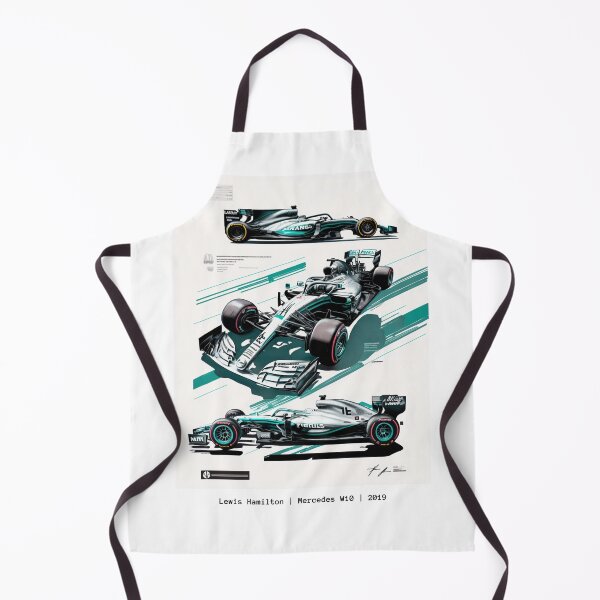Item preview, Lewis Hamilton 2019 Mercedes W10 F1 Watercolour Painting Print designed and sold by PicTechNowArt.