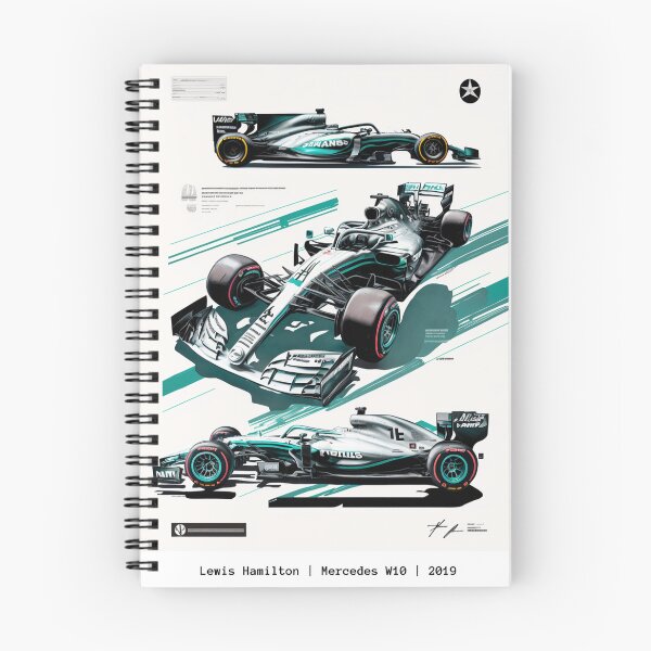 Item preview, Lewis Hamilton 2019 Mercedes W10 F1 Watercolour Painting Print      designed and sold by PicTechNowArt.