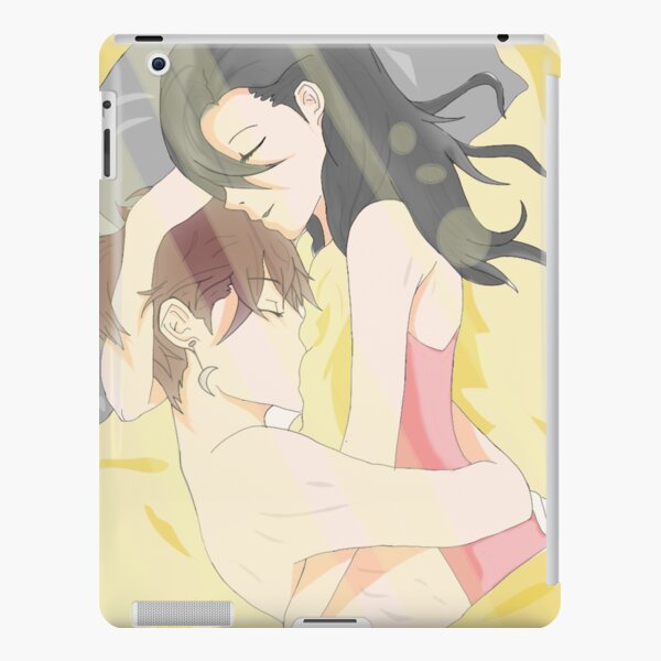 Cute anime couple kiss | iPad Case & Skin