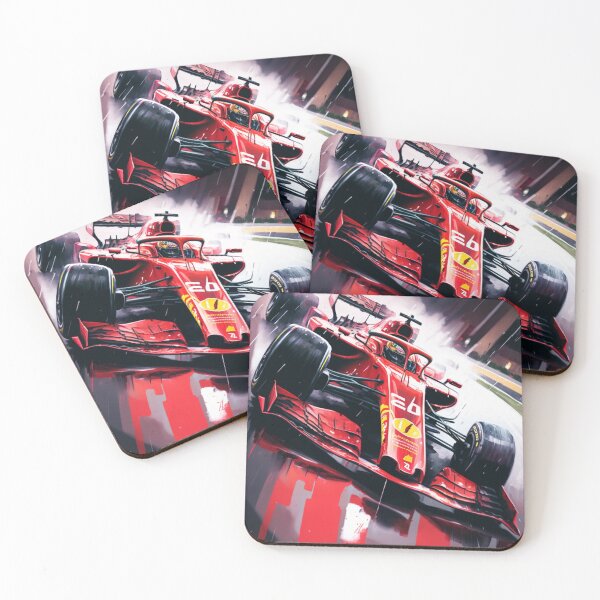 Item preview, Sebastian Vettel 2018 Ferrari SF71H F1 Watercolour Painting Print    designed and sold by PicTechNowArt.