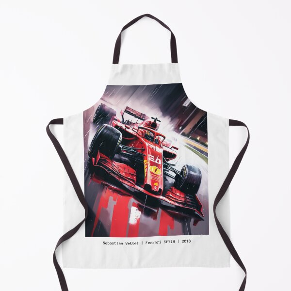 Item preview, Sebastian Vettel 2018 Ferrari SF71H F1 Watercolour Painting Print    designed and sold by PicTechNowArt.