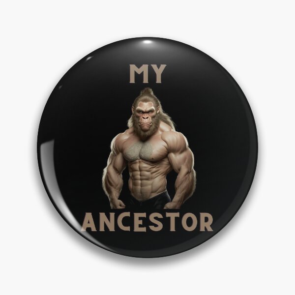Item preview, My Ancestor Monkey Bodybuilder designed and sold by michallaga.