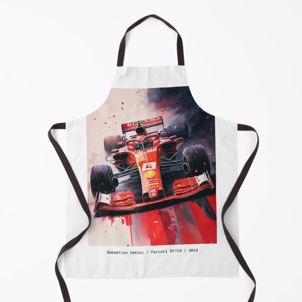 Item preview, Sebastian Vettel 2018 Ferrari SF71H F1 Watercolour Painting Print    designed and sold by PicTechNowArt.
