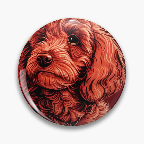 Item preview, A cute dog on a red background designed and sold by YoutShop.