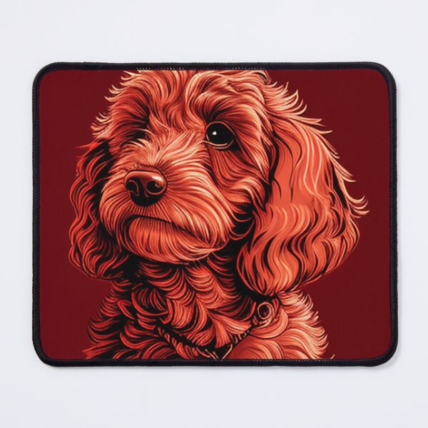 Item preview, A cute dog on a red background designed and sold by YoutShop.