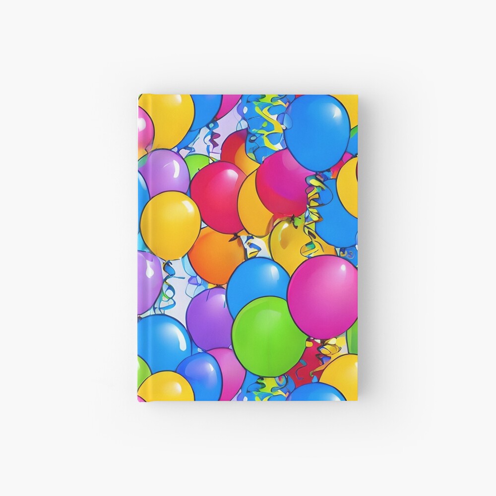 Colorful Mixed Party Balloons. Multicolor Balloons Collage