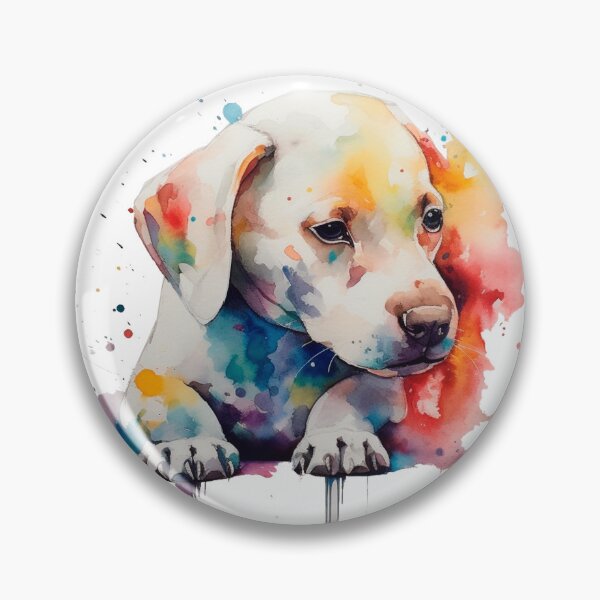 Item preview, tender dog in watercolor designed and sold by Art-ColorTech.