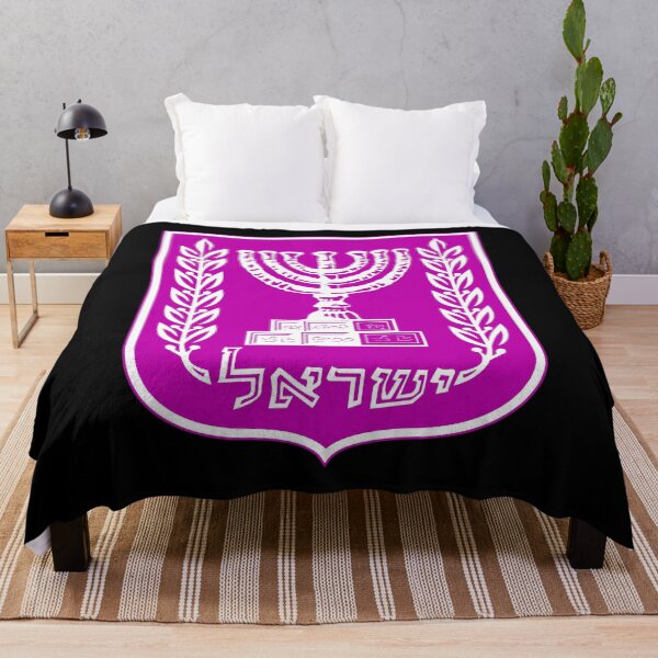 Item preview, Emblem of the State of Israel - Pink designed and sold by HebrewHipster.
