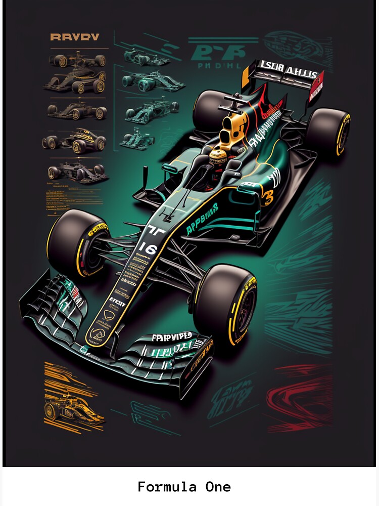 Poster for Sale avec l'œuvre « Formule 1, Formule 1 Art, 2018, F1, Peinture Formule 1, Art de voiture F1, Arts, Cadeau » de l'artiste  PicTechNowArt