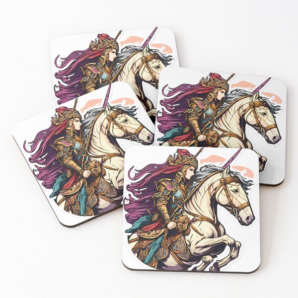 Item preview, Warrior Princess on Her White Horse designed and sold by SweetMagicDream.