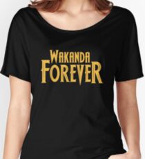 Wakanda Forever Yellow Women's Relaxed Fit T-Shirt