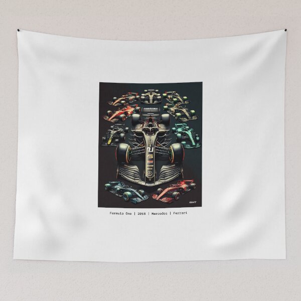 Item preview, Formula One Minimalist Art 2018 Style F1 Racing Poster Print   designed and sold by PicTechNowArt.