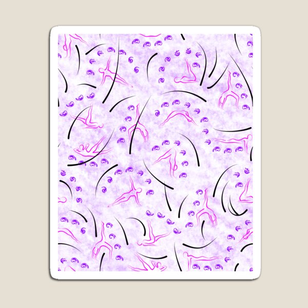 Item preview, Pilates and yoga training / famous poses / white & lilac designed and sold by ChristinePs.