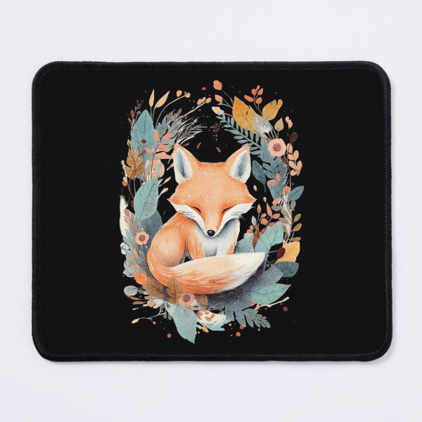 Item preview, Fox in a Floral Wonderland | Watercolor Painting designed and sold by PlayfulPrint.